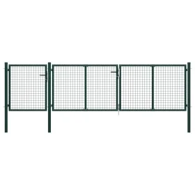 Grünes Gartentor aus Stahl 400x75 cm von vidaXL, Gartentore - Ref: Foro24-144310, Preis: 341,90 €, Rabatt: %