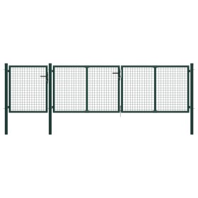 Grünes Gartentor aus Stahl 400x75 cm von vidaXL, Gartentore - Ref: Foro24-144310, Preis: 349,17 €, Rabatt: %