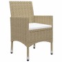 Juego de comedor de jardín de 5 piezas beige de , Conjuntos de jardín - Ref: Foro24-3068745, Precio: 371,19 €, Descuento: %