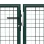Puerta de jardín de acero verde 400x75 cm de vidaXL, Puertas de jardín - Ref: Foro24-144310, Precio: 341,86 €, Descuento: %