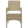 Juego de comedor de jardín de 5 piezas beige de , Conjuntos de jardín - Ref: Foro24-3068745, Precio: 371,19 €, Descuento: %
