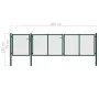 Puerta de jardín de acero verde 400x75 cm de vidaXL, Puertas de jardín - Ref: Foro24-144310, Precio: 341,86 €, Descuento: %
