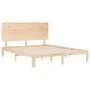 Bettgestell mit Massivholzkopfteil 160x200 cm von , Betten und Lattenroste - Ref: Foro24-3193671, Preis: 146,43 €, Rabatt: %