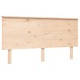 Bed frame with solid wood headboard 160x200 cm by , Beds and slatted bases - Ref: Foro24-3193671, Price: 148,37 €, Discount: %
