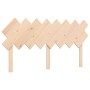 Bed frame with solid wood headboard 160x200 cm by , Beds and slatted bases - Ref: Foro24-3193736, Price: 133,18 €, Discount: %