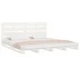 Estructura de cama madera maciza de pino blanco 120x190 cm de , Camas y somieres - Ref: Foro24-3190501, Precio: 211,39 €, Des...