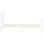 Estructura de cama con cabecero madera maciza blanco 100x200 cm de , Camas y somieres - Ref: Foro24-3193847, Precio: 108,52 €...