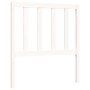 Weißer Massivholzbettrahmen mit Kopfteil 100x200 cm von , Betten und Lattenroste - Ref: Foro24-3193847, Preis: 108,59 €, Raba...