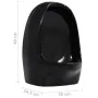 Wandurinal mit schwarzem Keramik-Spülventil von vidaXL, Urinale - Ref: Foro24-143988, Preis: 135,47 €, Rabatt: %