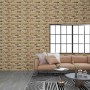 Paneles de pared 3D diseño de ladrillo 10 uds EPS arena oscuro