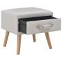 Mesita de noche blanco 40x35x40 cm cuero sintético de vidaXL, Mesitas de noche - Ref: Foro24-247536, Precio: 53,89 €