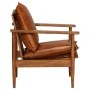 Brauner Ledersessel mit Akazienholz von , Sessel - Ref: Foro24-246480, Preis: 221,21 €, Rabatt: %