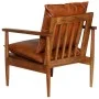 Brauner Ledersessel mit Akazienholz von , Sessel - Ref: Foro24-246480, Preis: 221,21 €, Rabatt: %