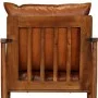 Brauner Ledersessel mit Akazienholz von , Sessel - Ref: Foro24-246480, Preis: 221,21 €, Rabatt: %