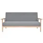 Light gray fabric 3-seater sofa by , Sofas - Ref: Foro24-244650, Price: 277,95 €, Discount: %