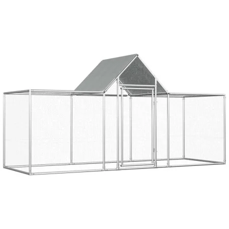 Gallinero acero galvanizado 3x1x1,5 m de vidaXL, Jaulas y habitáculos para animales pequeños - Ref: Foro24-144559, Precio: 19...