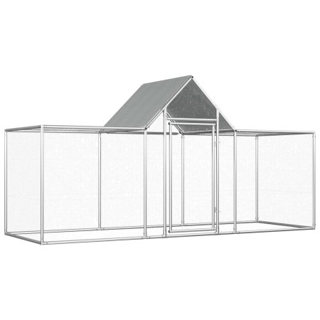 Hühnerstall aus verzinktem Stahl 3x1x1,5 m von vidaXL, Käfige und Lebensräume für Kleintiere - Ref: Foro24-144559, Preis: 194...