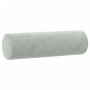 Sofá de 2 plazas con cojines terciopelo gris claro 140 cm