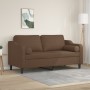 2-Sitzer-Sofa mit braunen Stoffkissen 140 cm von , Sofas - Ref: Foro24-3200848, Preis: 240,50 €, Rabatt: %
