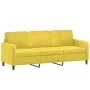 3-seater sofa with yellow velvet cushions, 180 cm by , Sofas - Ref: Foro24-3200897, Price: 301,47 €, Discount: %