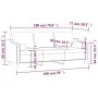 3-seater sofa with cream-colored fabric cushions, 180 cm by , Sofas - Ref: Foro24-3200855, Price: 341,68 €, Discount: %