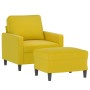 Armchair with yellow velvet footstool 60 cm by , Sofas - Ref: Foro24-3201051, Price: 183,19 €, Discount: %