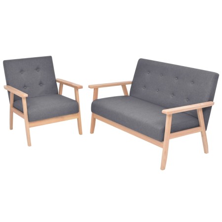 Two-piece dark gray fabric sofa set by , Sofas - Ref: Foro24-274923, Price: 383,58 €, Discount: %