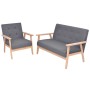 Two-piece dark gray fabric sofa set by , Sofas - Ref: Foro24-274923, Price: 383,58 €, Discount: %