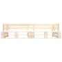2-piece garden pallet sofas with gray pine wood cushions by , Outdoor sofas - Ref: Foro24-277484, Price: 291,53 €, Discount: %