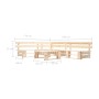 4-teiliges Gartenpaletten-Möbelset Naturholz von , Gartensets - Ref: Foro24-277486, Preis: 292,53 €, Rabatt: %