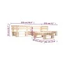 4-teiliges Paletten-Möbelset aus Naturholz für den Garten von , Gartensets - Ref: Foro24-277490, Preis: 230,67 €, Rabatt: %