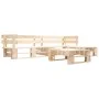 Muebles de palets de jardín con cojines arena 4 piezas madera de , Conjuntos de jardín - Ref: Foro24-277492, Precio: 372,09 €...