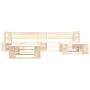 Muebles de palets de jardín con cojines arena 4 piezas madera de , Conjuntos de jardín - Ref: Foro24-277492, Precio: 372,09 €...