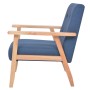 3-piece sofa set blue fabric by , Sofas - Ref: Foro24-279146, Price: 600,43 €, Discount: %