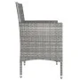 4-teiliges Set aus Gartenstuhl und Hocker aus PE-Rattangrau von , Gartenstühle - Ref: Foro24-310611, Preis: 142,43 €, Rabatt: %