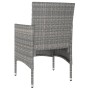 4-teiliges Set aus Gartenstuhl und Hocker aus PE-Rattangrau von , Gartenstühle - Ref: Foro24-310611, Preis: 146,12 €, Rabatt: %