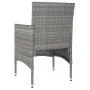 4-teiliges Set aus Gartenstuhl und Hocker aus PE-Rattangrau von , Gartenstühle - Ref: Foro24-310611, Preis: 142,43 €, Rabatt: %