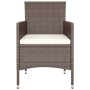 4-teiliges Set aus Gartenstuhl und Hocker aus PE-Rattanbraun von , Gartenstühle - Ref: Foro24-310613, Preis: 201,86 €, Rabatt: %