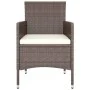 4-teiliges Set aus Gartenstuhl und Hocker aus PE-Rattanbraun von , Gartenstühle - Ref: Foro24-310613, Preis: 198,28 €, Rabatt: %
