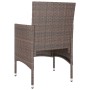 4-teiliges Set aus Gartenstuhl und Hocker aus PE-Rattanbraun von , Gartenstühle - Ref: Foro24-310613, Preis: 201,86 €, Rabatt: %