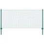 Wire mesh fence with steel posts 25x1 m green by vidaXL, fence panels - Ref: Foro24-144610, Price: 101,16 €, Discount: %