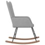 Schaukelstuhl mit Fußstütze Stoff hellgrau von , Schaukelstühle - Ref: Foro24-327622, Preis: 116,47 €, Rabatt: %