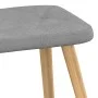 Rocking chair with light gray fabric footrest by , Rocking chairs - Ref: Foro24-327622, Price: 115,20 €, Discount: %