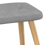 Schaukelstuhl mit Fußstütze Stoff hellgrau von , Schaukelstühle - Ref: Foro24-327622, Preis: 116,47 €, Rabatt: %