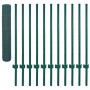 Maschendrahtzaun mit Stahlpfosten 25x1 m grün von vidaXL, Zaunpaneele - Ref: Foro24-144610, Preis: 105,56 €, Rabatt: %