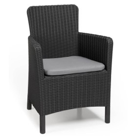 Keter Gartenstuhl Trenton in Graphit für den Essbereich von , Gartenstühle - Ref: Foro24-408946, Preis: 94,91 €, Rabatt: %