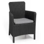 Keter Silla de comedor de jardín Trenton grafito de , Sillas de jardín - Ref: Foro24-408946, Precio: 95,18 €, Descuento: %