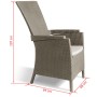 Keter Silla de jardín reclinable Vermont capuchino 238449 by , Garden chairs - Ref: Foro24-420019, Price: 109,90 €, Discount: %