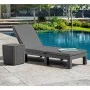 Keter Tumbona con cojín Daytona color grafito de , Tumbonas - Ref: Foro24-441306, Precio: 156,32 €, Descuento: %