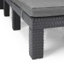 Keter Daytona graphite-colored sun lounger with cushion by , Loungers - Ref: Foro24-441306, Price: 147,55 €, Discount: %